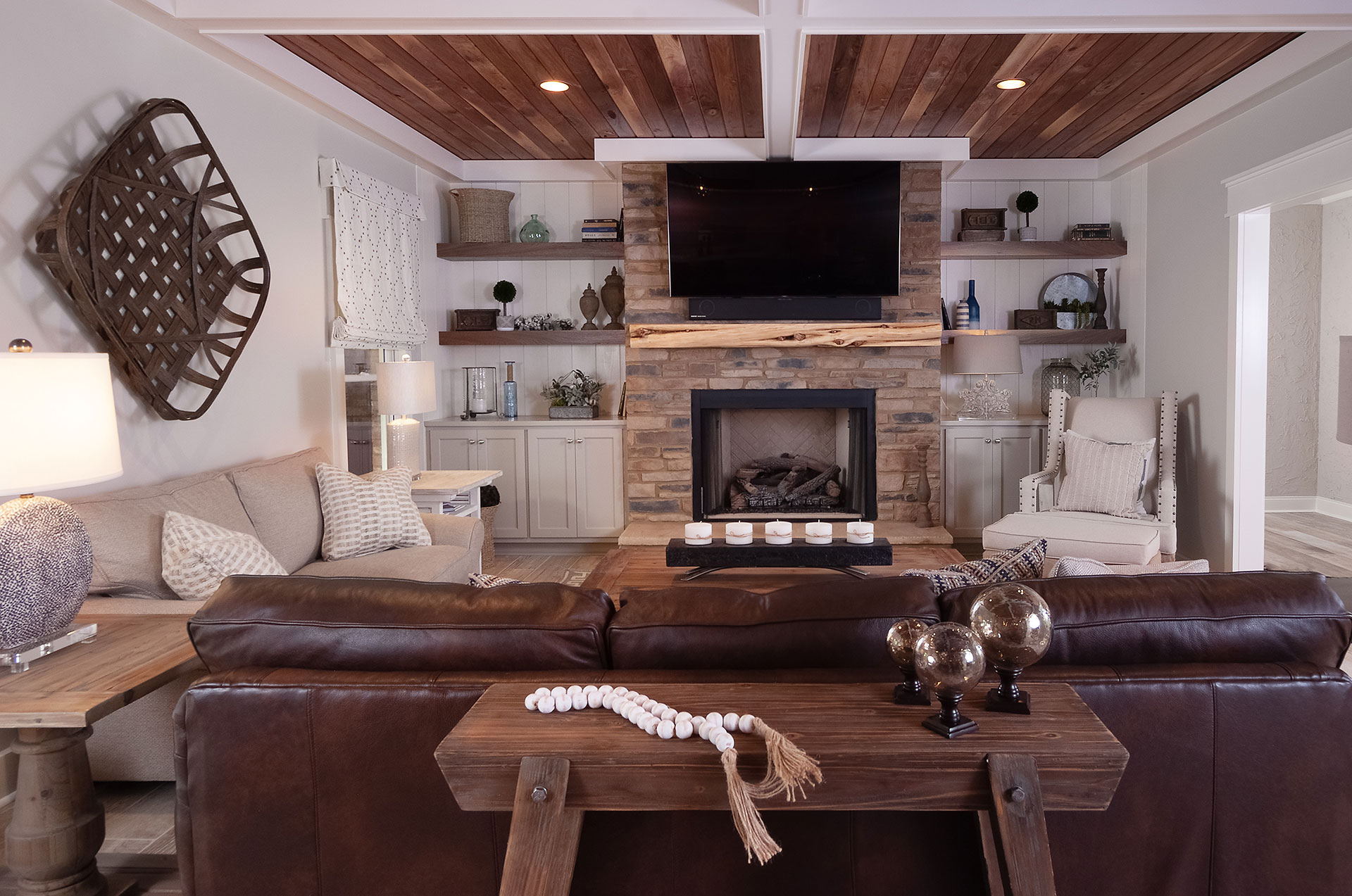 rustic living room interior design